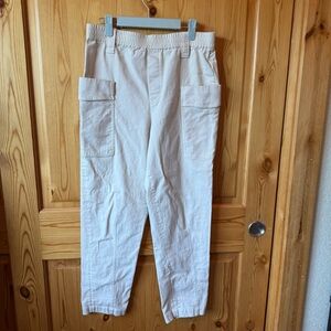 Brunello Cucinelli Spa Beige Caro Utility Pants Size 6 US Cotton Blend Luxury